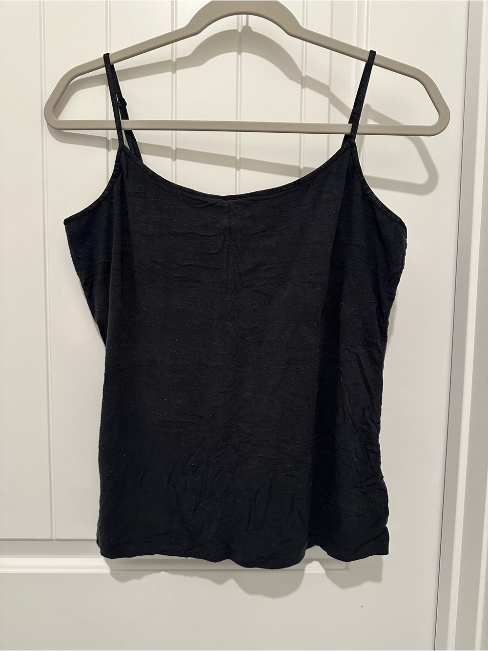 Ann Taylor LOFT Black Large Spaghetti Strap Camisole